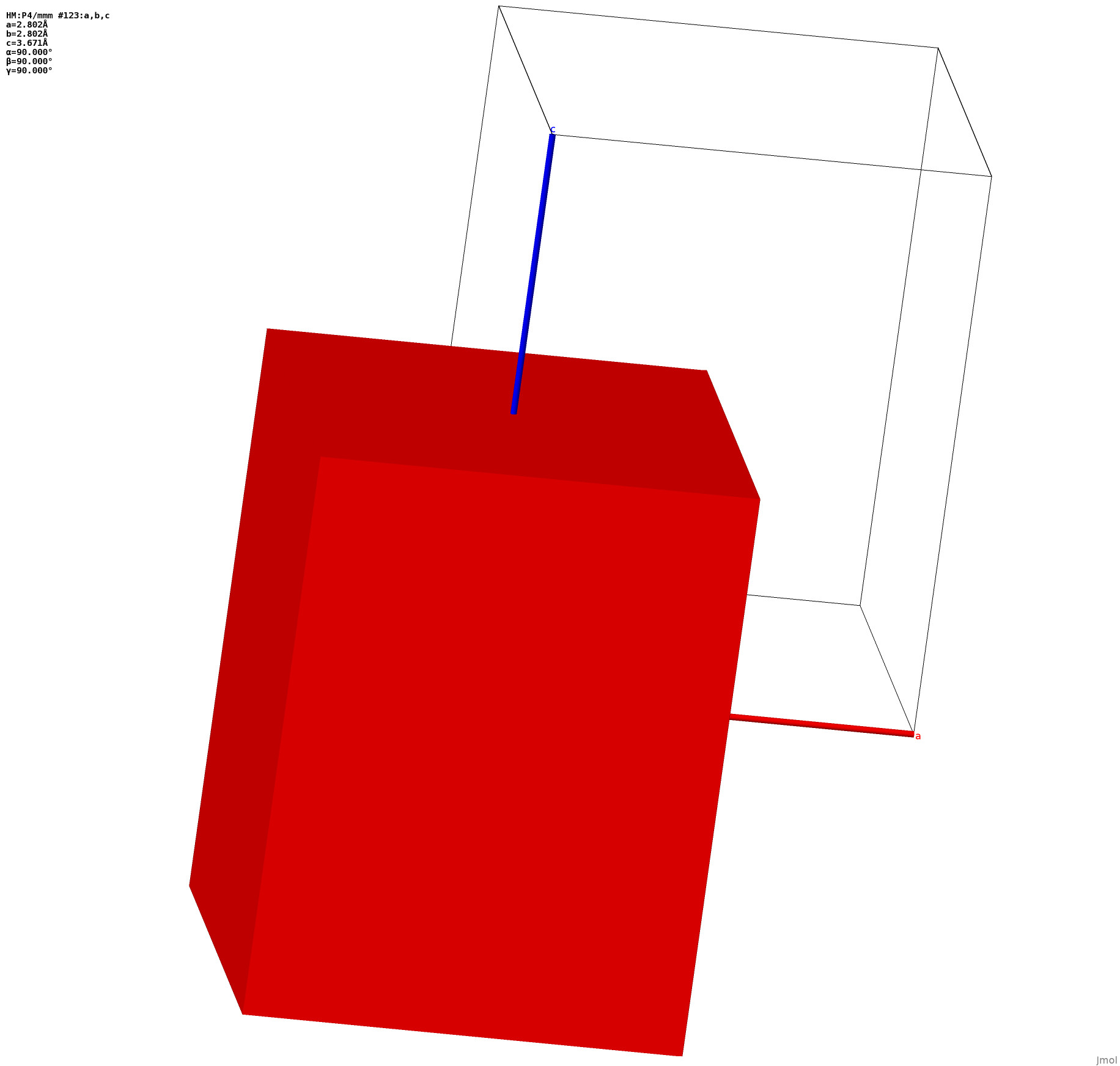 Wigner-Seitz cell for a
		trigonal/tetragonal system
